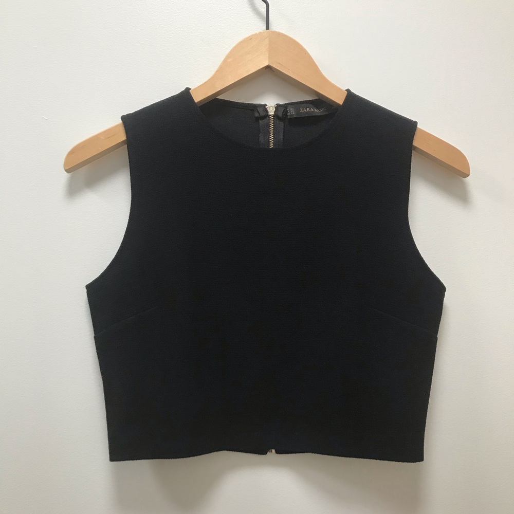 Zara Basic Crop Top - image 1